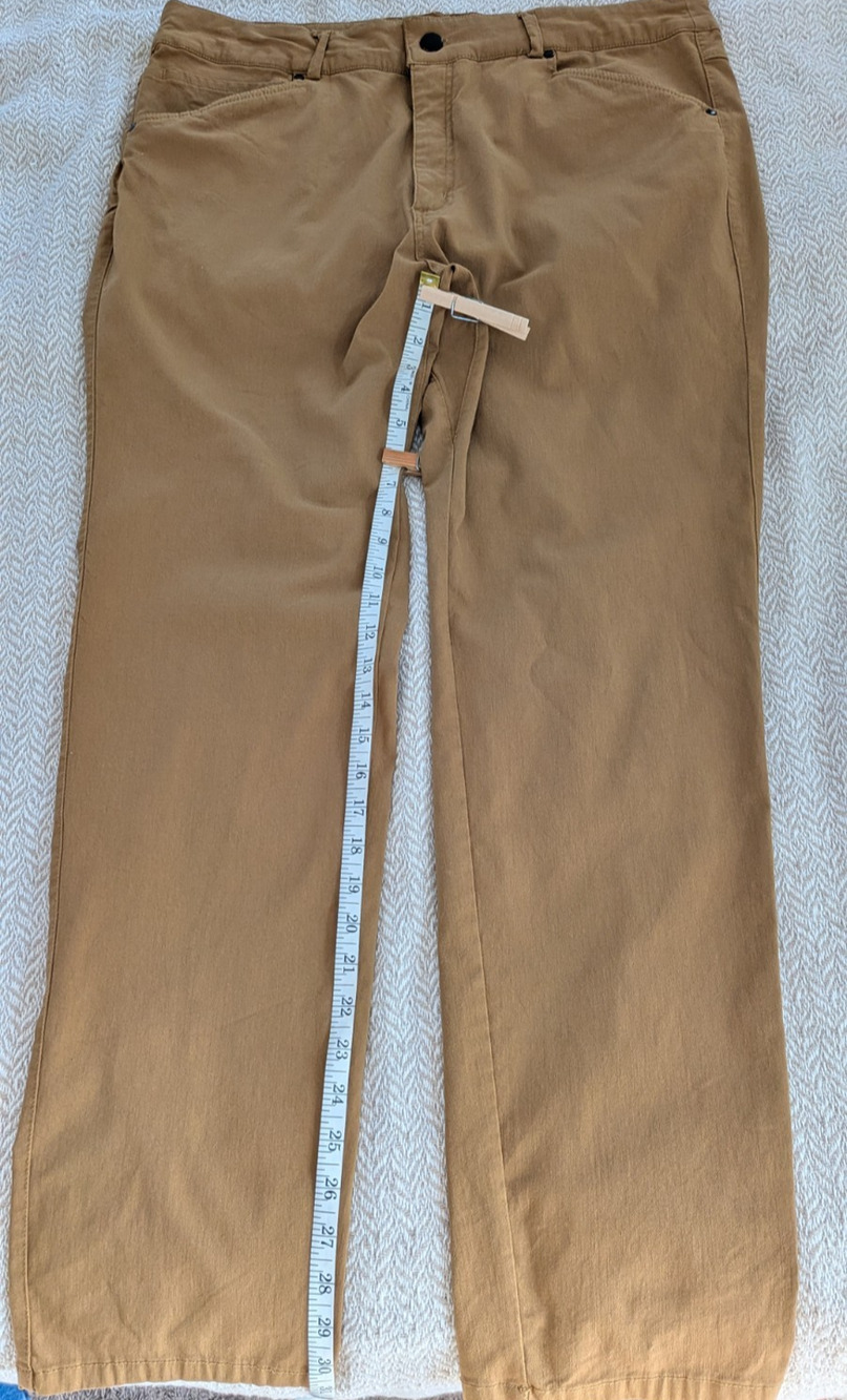 Alpine Swiss Hiking Pants Men 40 Camel Warm Beige Trail Utility Gorpcore Travel